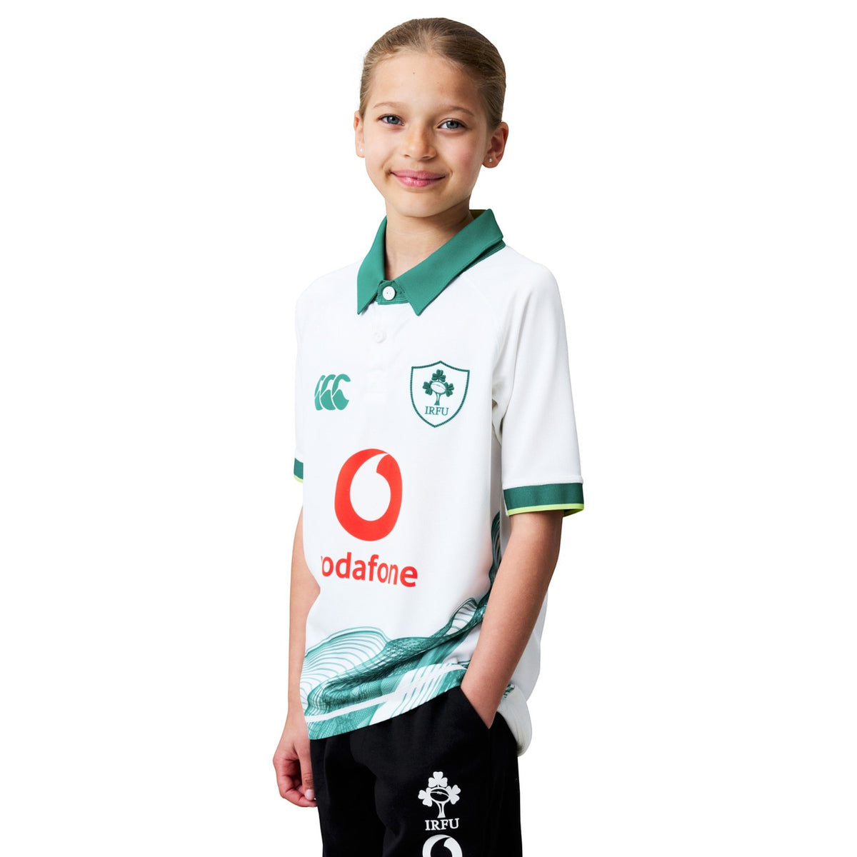 Canterbury IRE Jr Kid Alt Pro Jsy 26 Wht