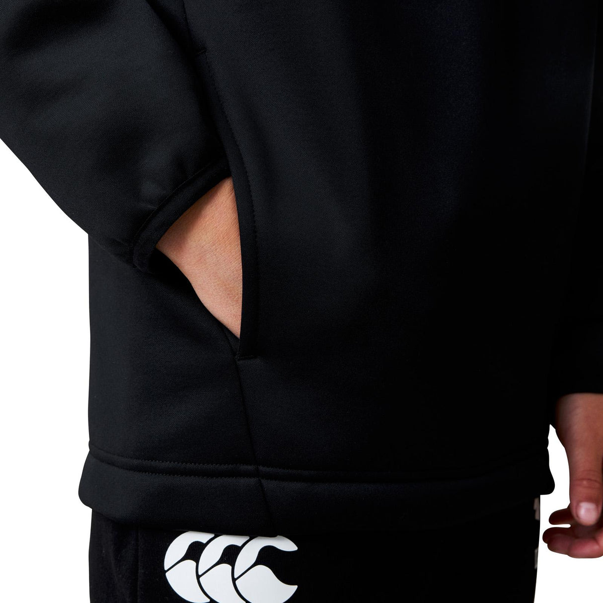 Canterbury IRE Kid OH Zip Trng Hdy Black