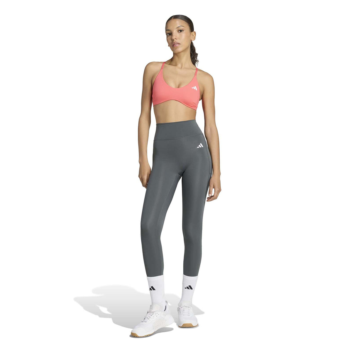 adidas Womens OPT POW Tights 7 8 Green