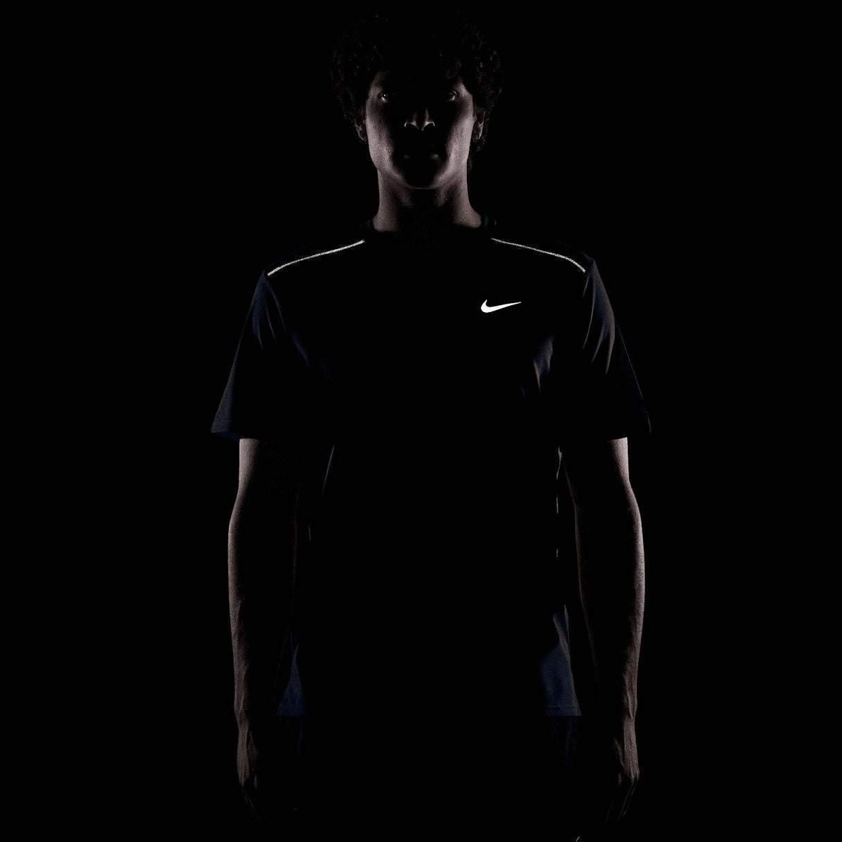 Nike Mens DF UV Miler SS Top Navy