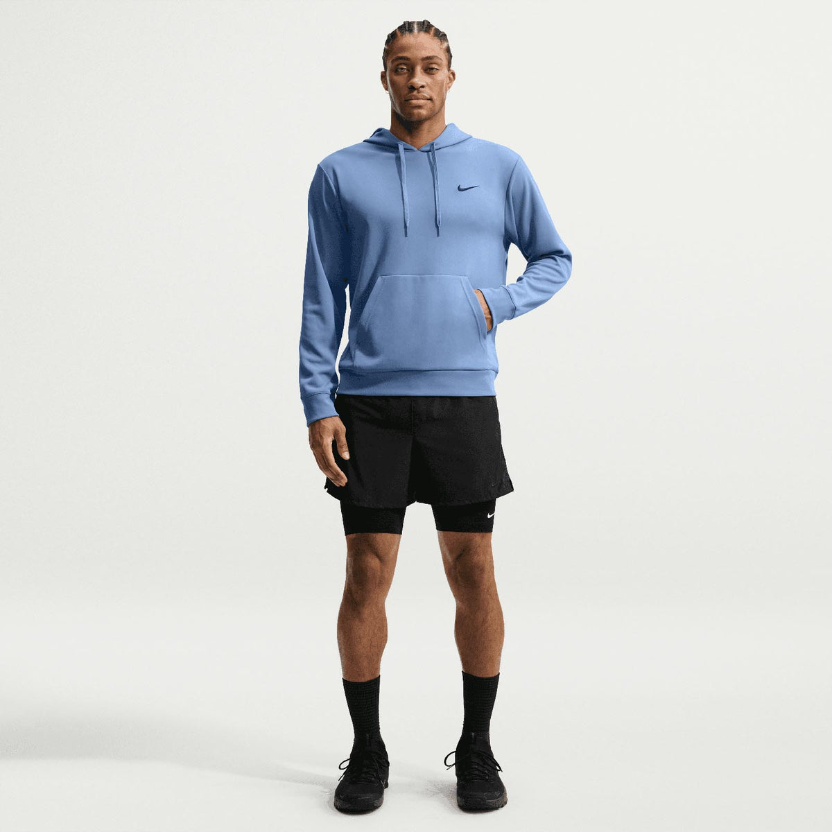 Nike Mens DF UV Flex Flc Hoody Blue