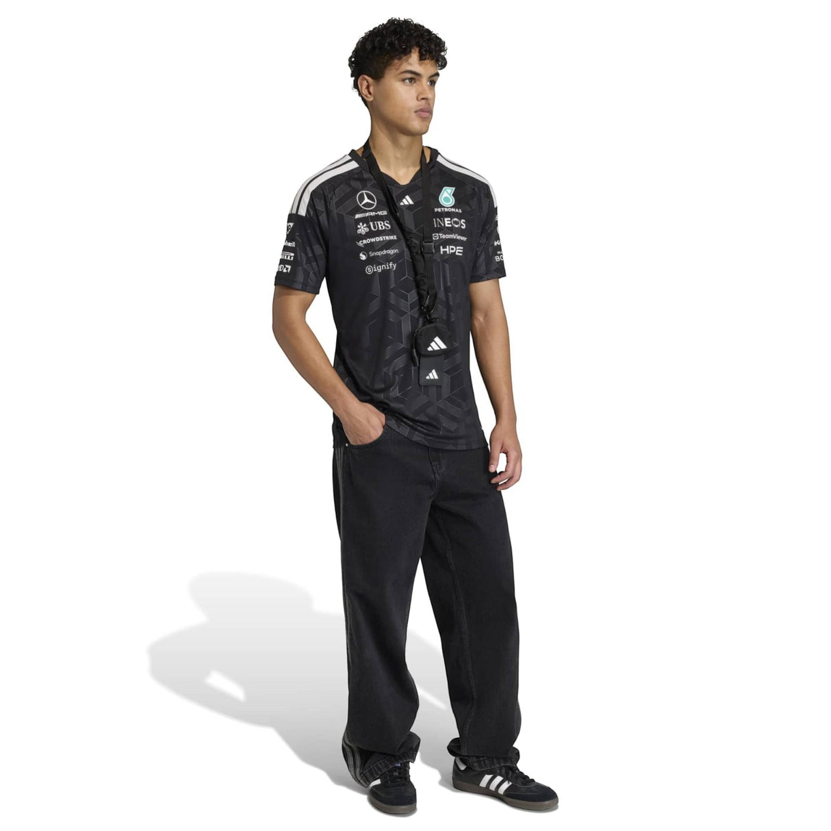 adidas Mercedes Driver Tee Black