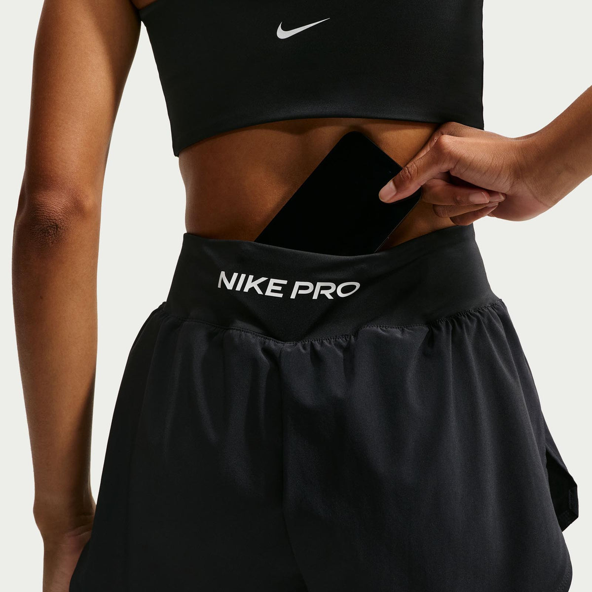 NIKE WMS NP DF SCULPT 2N1 3IN SHRT Black