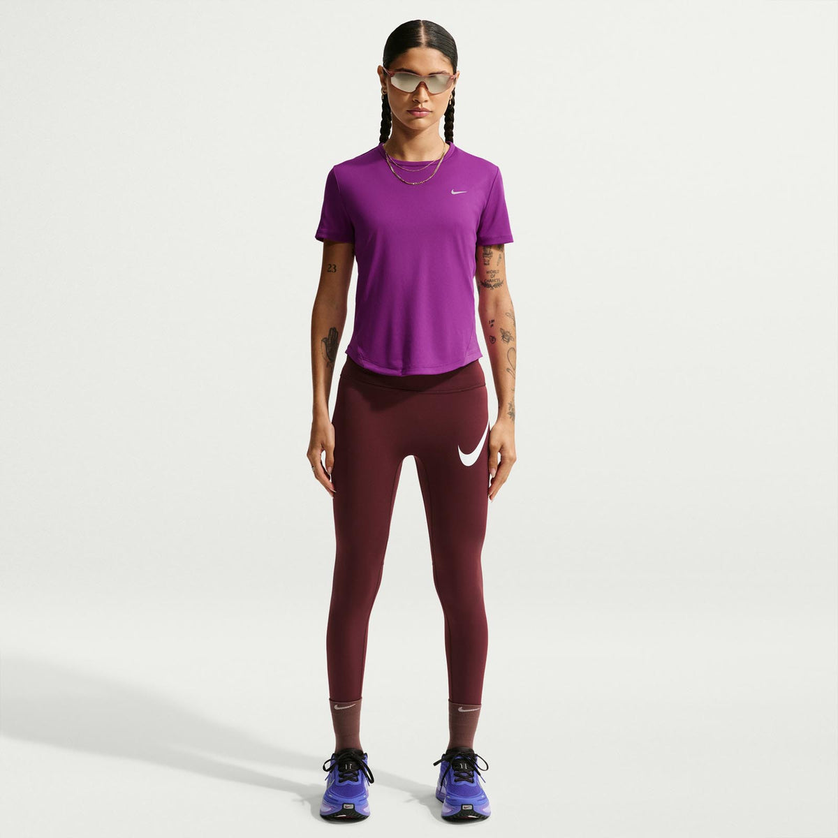 NIKE WMS TEMPO DF SS TOP Pink