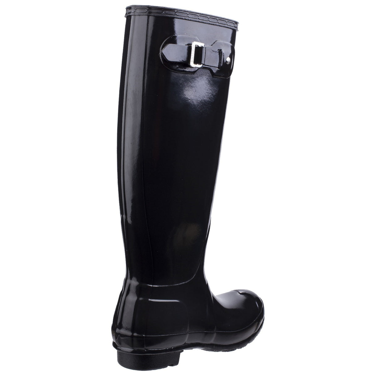 Hunter Womens Original Tall Gloss Wellington Boots Black