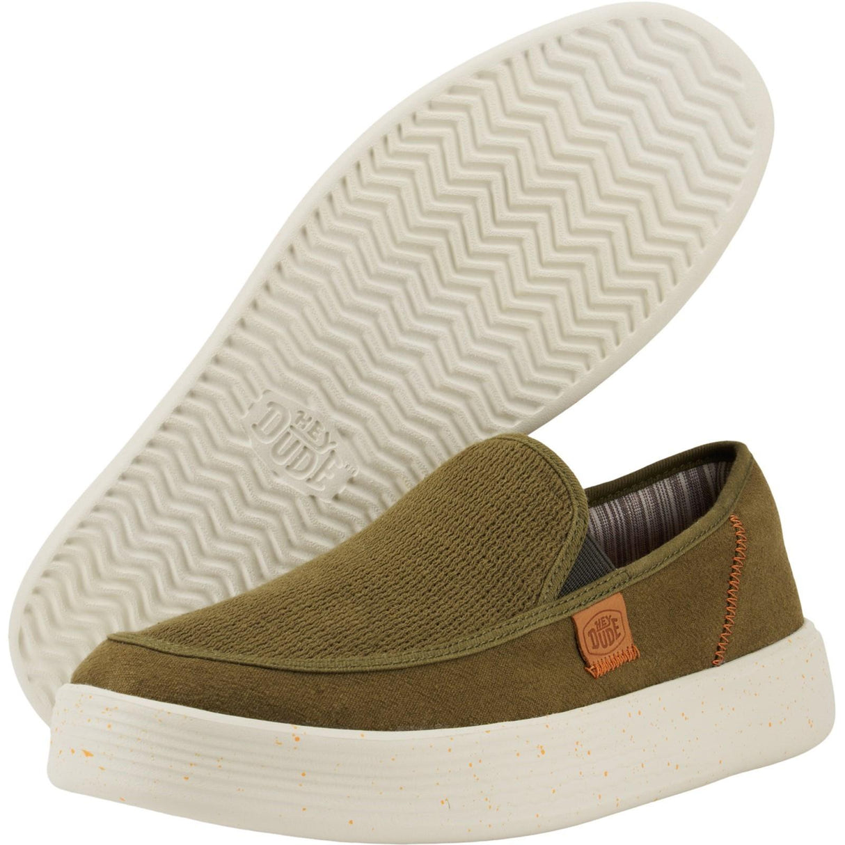 HEYDUDE Mens Sunapee Coastline Shoe Olive