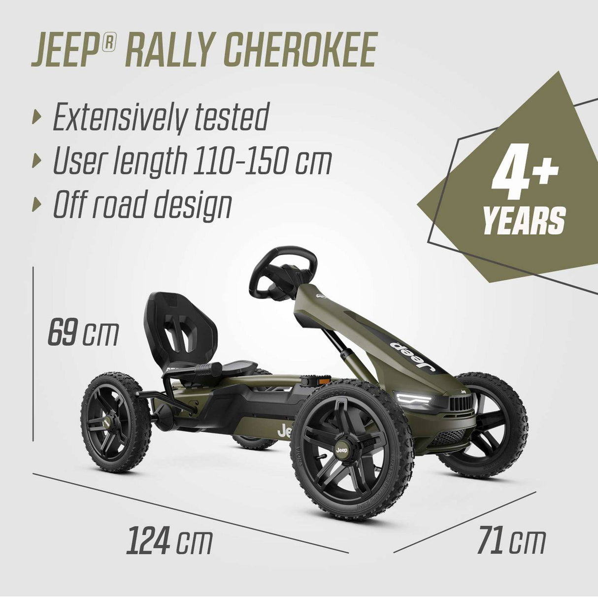 BERG Jeep® Rally Cherokee Go-Kart