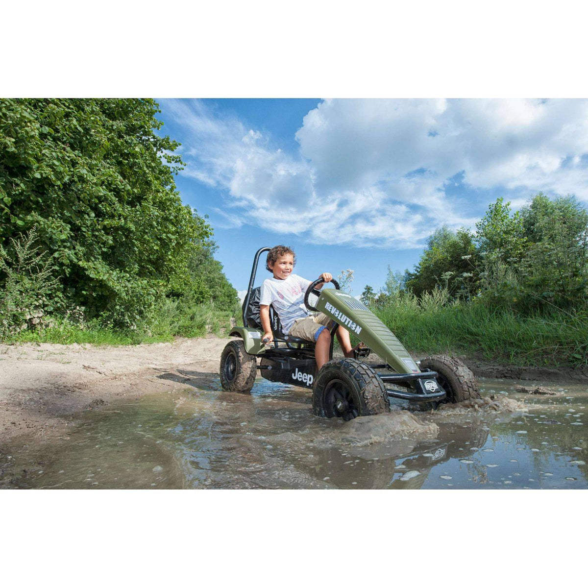 BERG Jeep® Revolution Pedal XL BFR Go-Kart and Trailer