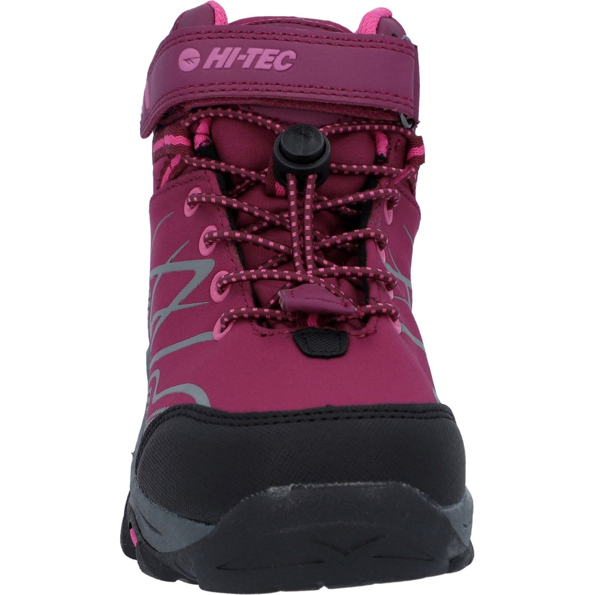 Hi-Tec Junior Girls Blackout Mid Boots Dark Rose/Fuchsia