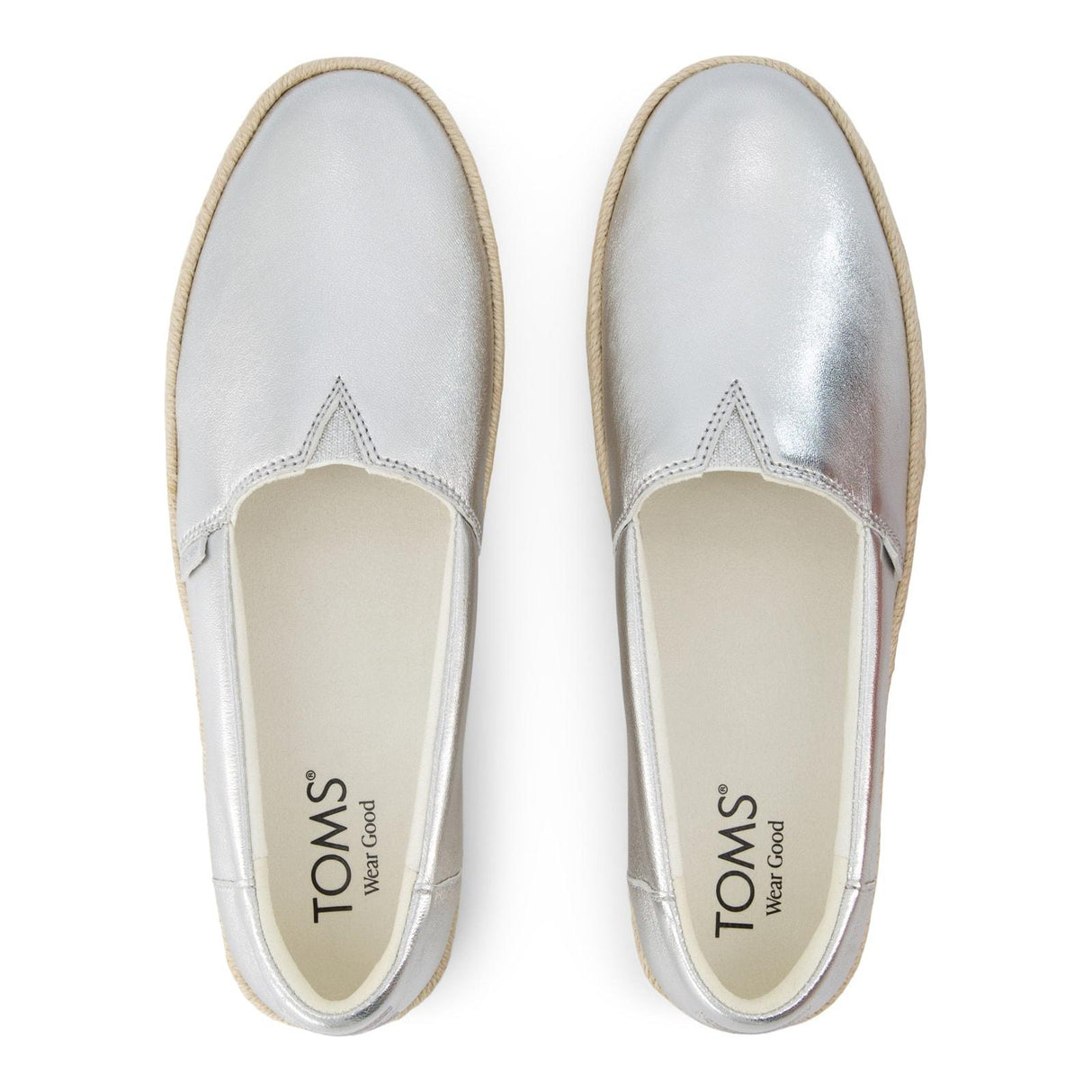 TOMS Womens Valencia Shoe Silver