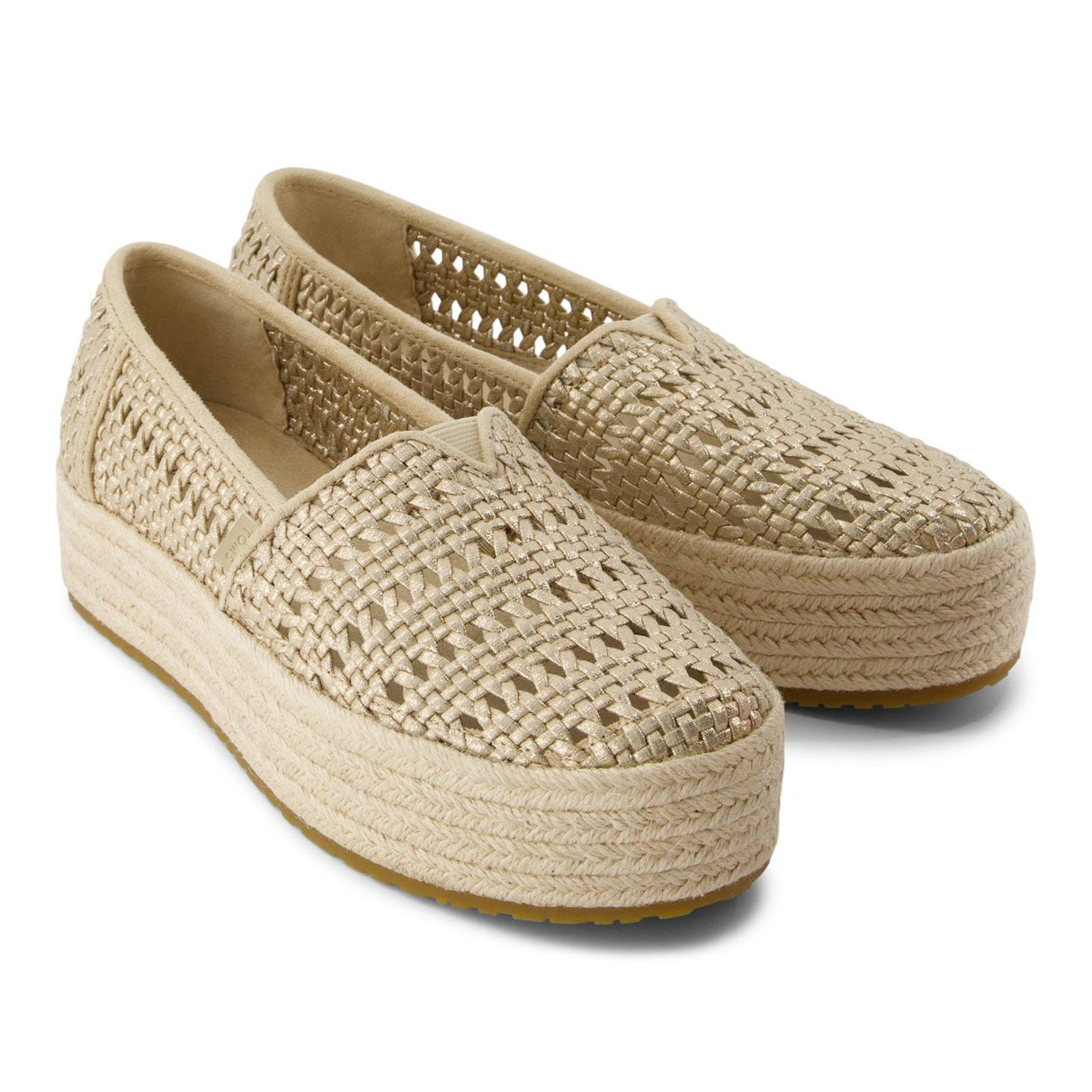 TOMS Womens Valencia Espadrille Champagne