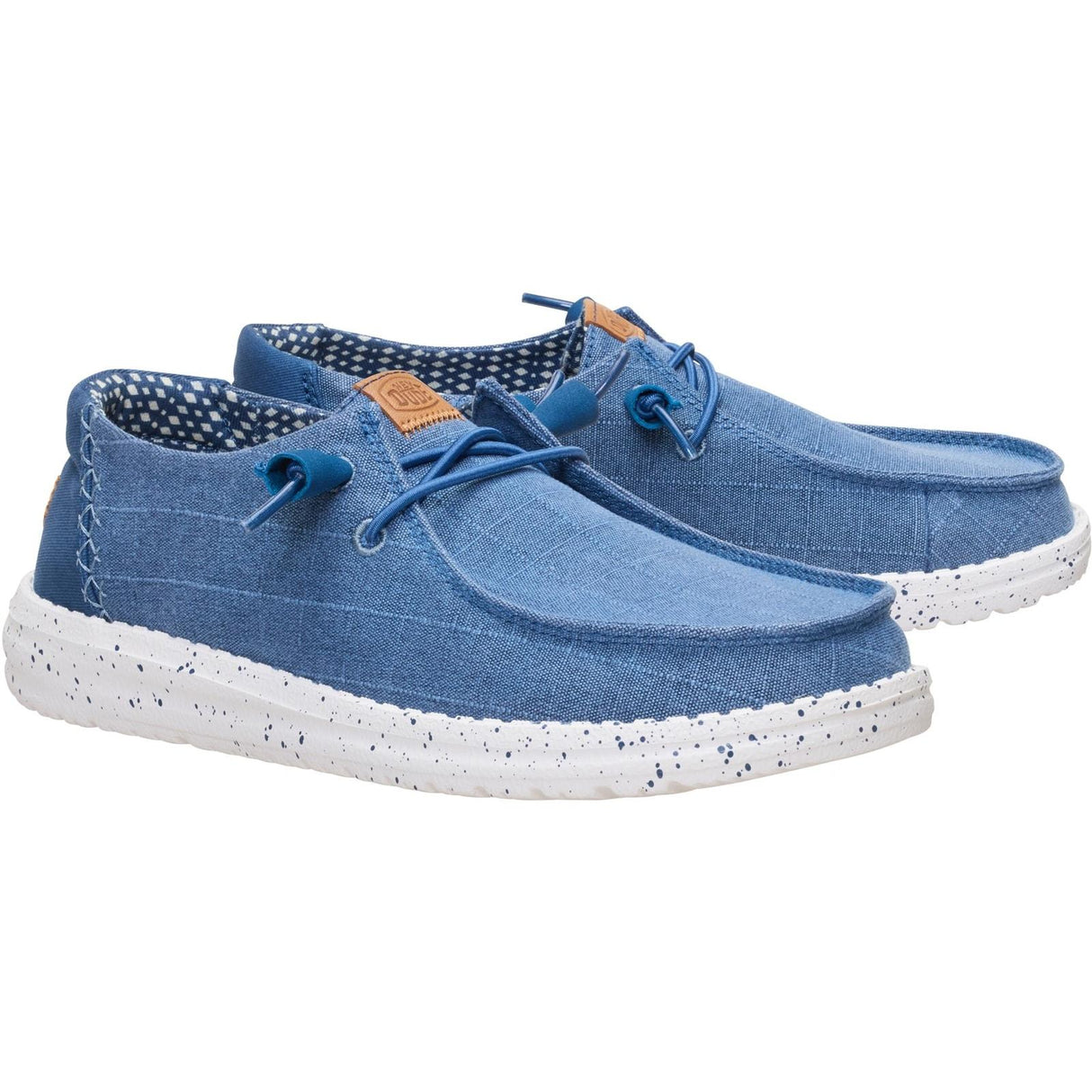 HEYDUDE Womens Wendy Chambray Grid Ensign Blue