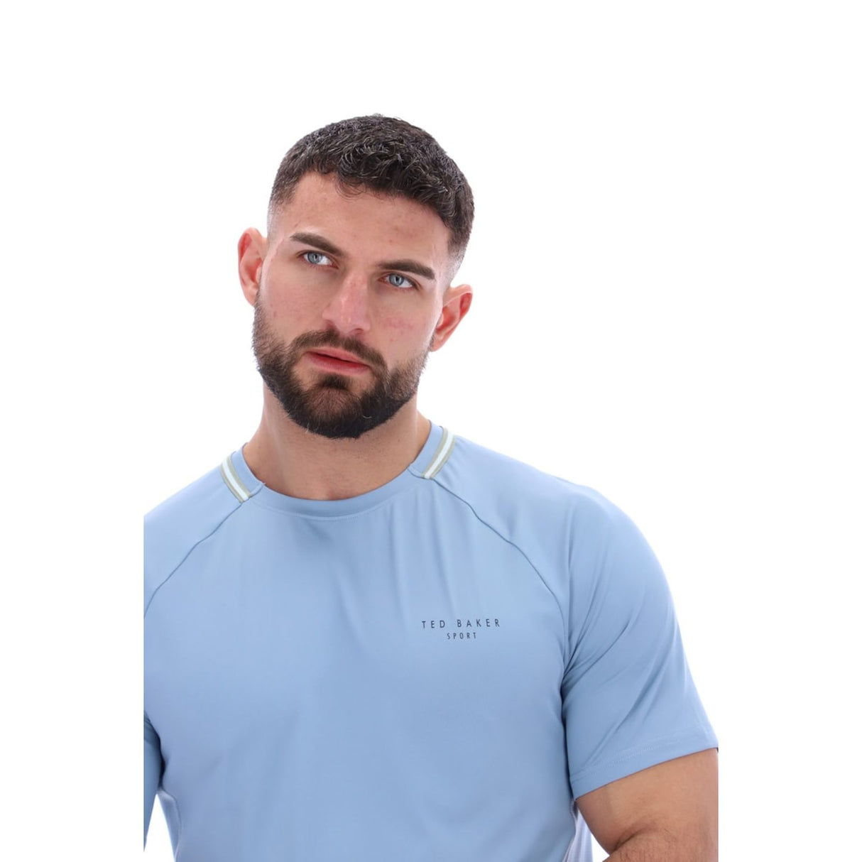 Ted Baker Sport Mens HARRISON Aeroflow Training T-Shirt Light Blue