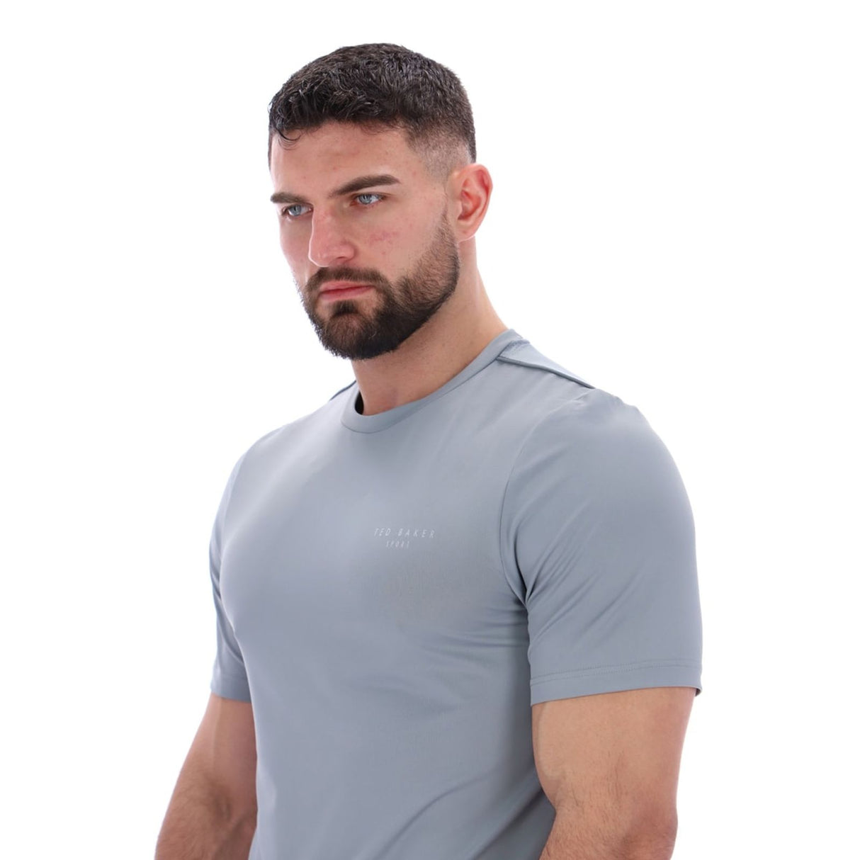 Ted Baker Sport Mens SAM Aeroflow Running T-Shirt Grey
