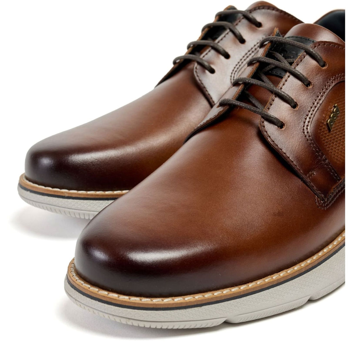 Pod Mens Finch Casual Derby Cognac