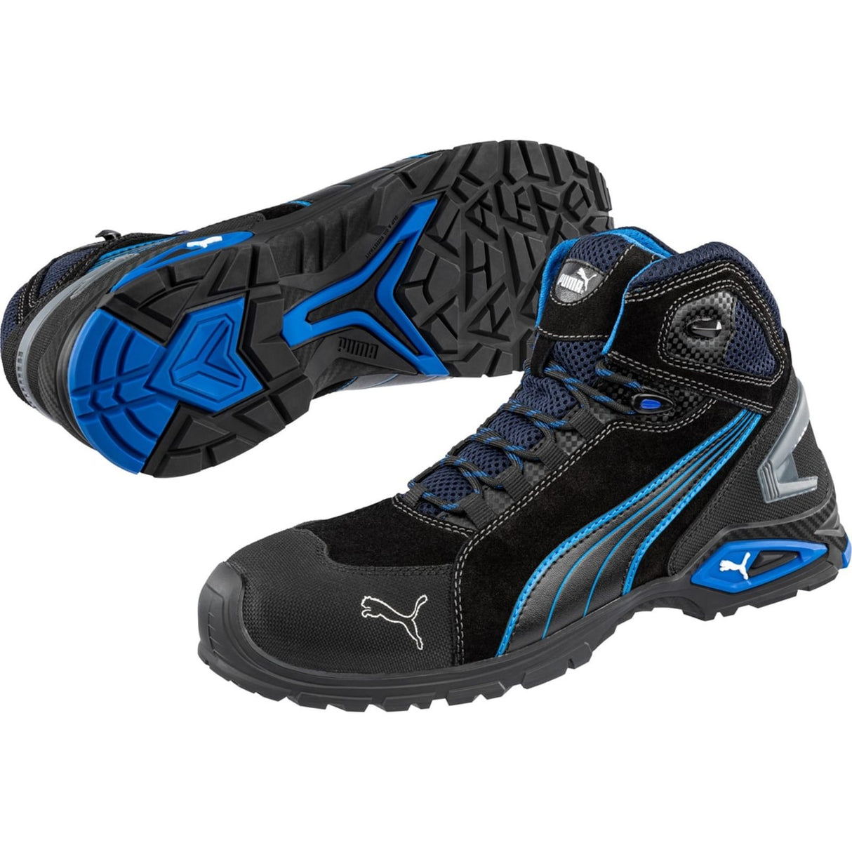 Puma Safety Mens Rio Mid Lace-up Safety Boot Black