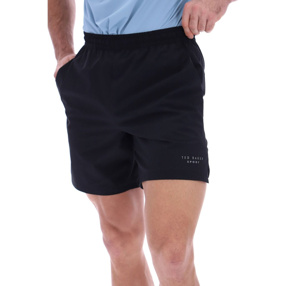 Ted Baker Sport Womens STANLEY Lightweight 7" Woven Training Shorts Black