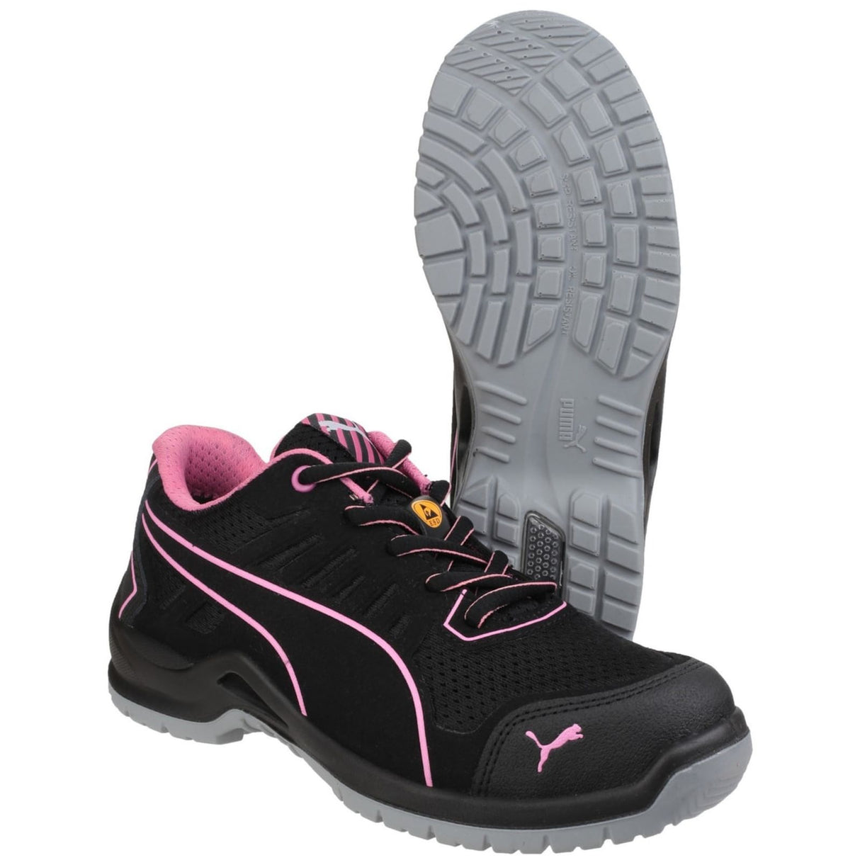 Puma Safety Womens Fuse Tech Lightweight Ladies Safety Trainer Black