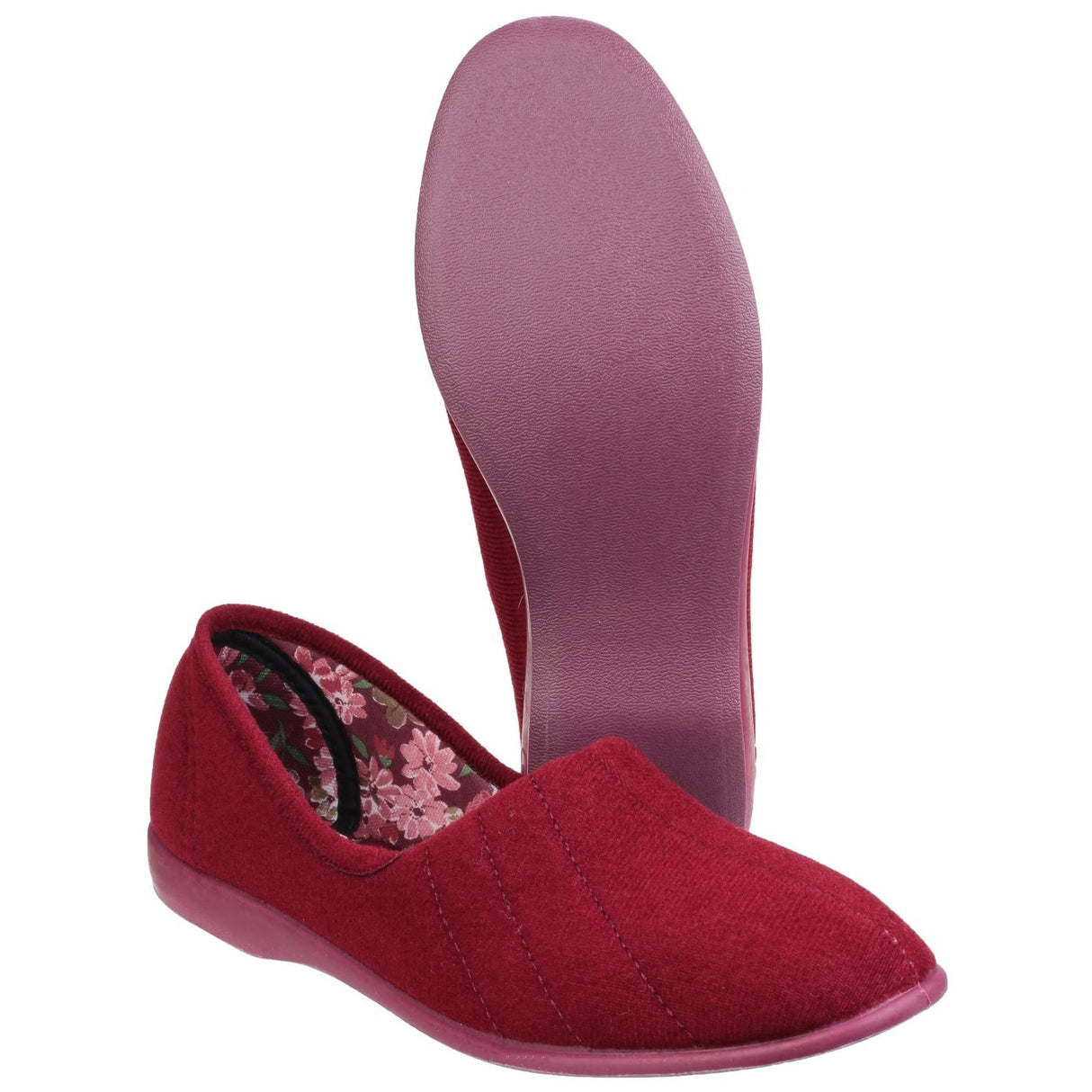 GBS Womens Audrey Ladies Slipper Red