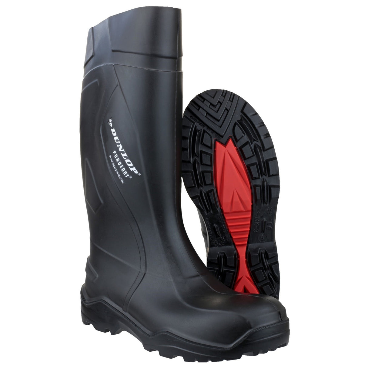 Dunlop Unisex Purofort+ Full Safety Wellington Black