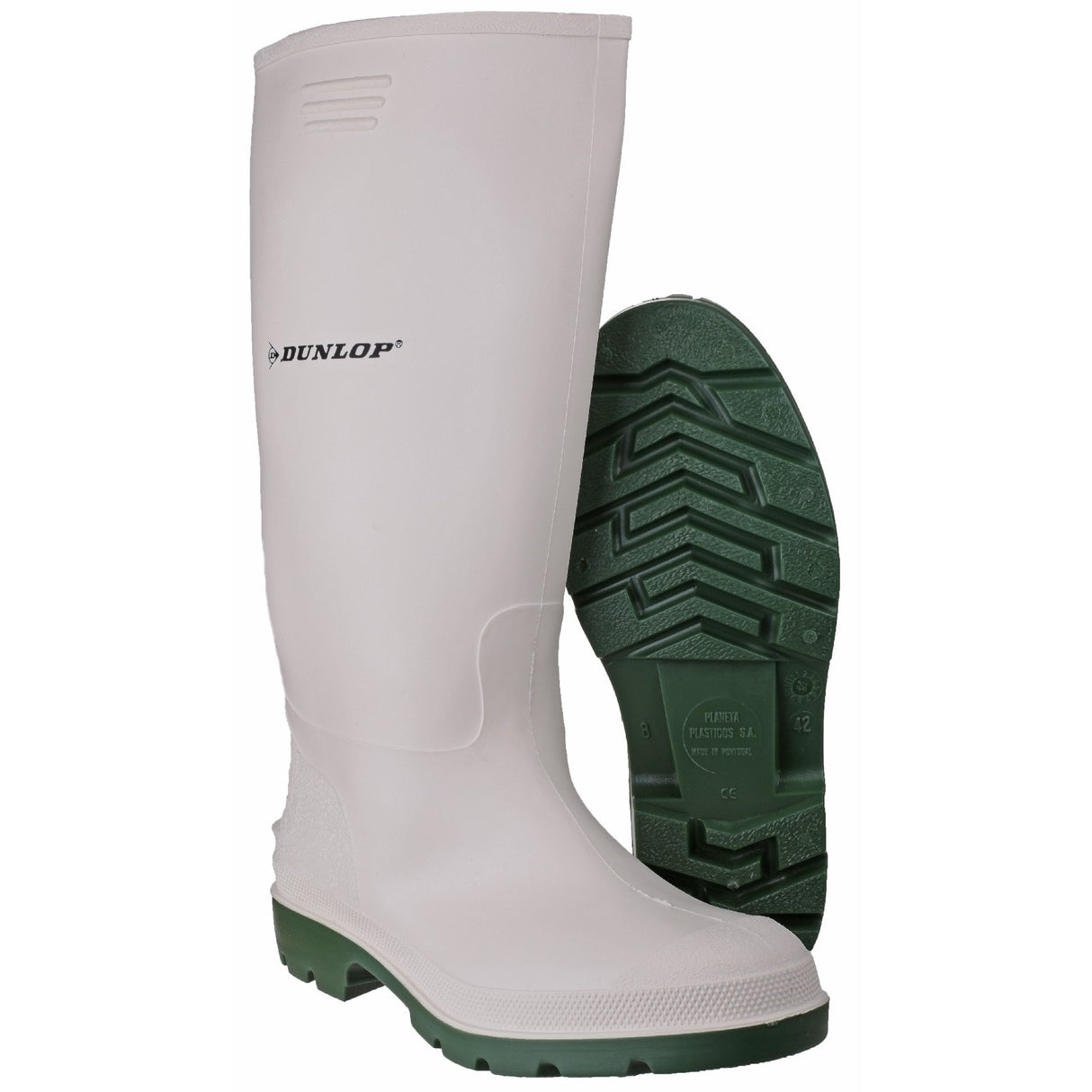 Dunlop Unisex Pricemastor Wellington White/Green