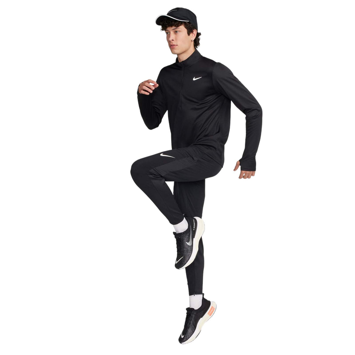 Nike Mens DF Pacer HZ Top Black