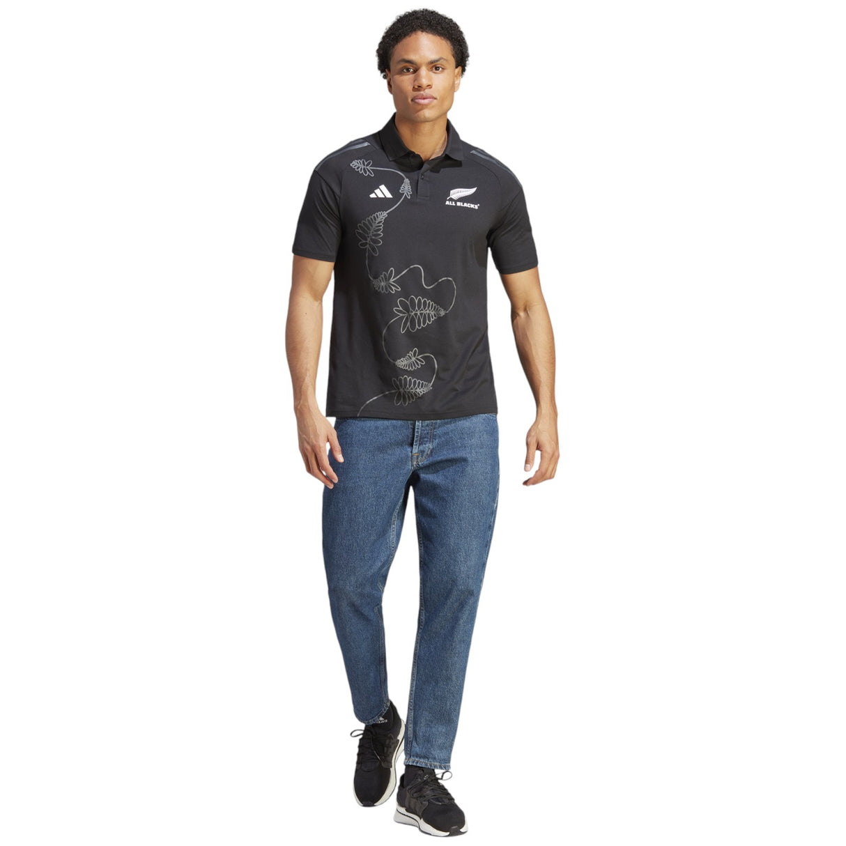adidas All Blacks Rugby Short Sleeved Training Polo Shirt