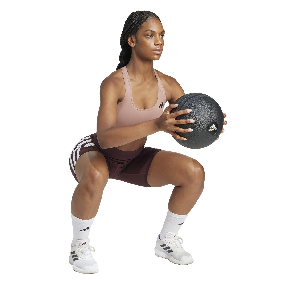 adidas Powerreact Train Medium-Support 3-Stripes Bra