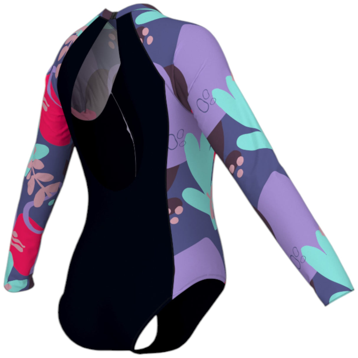 Firefly Lunalia Naive Flower Womens Long-Sleeved Swimsuit