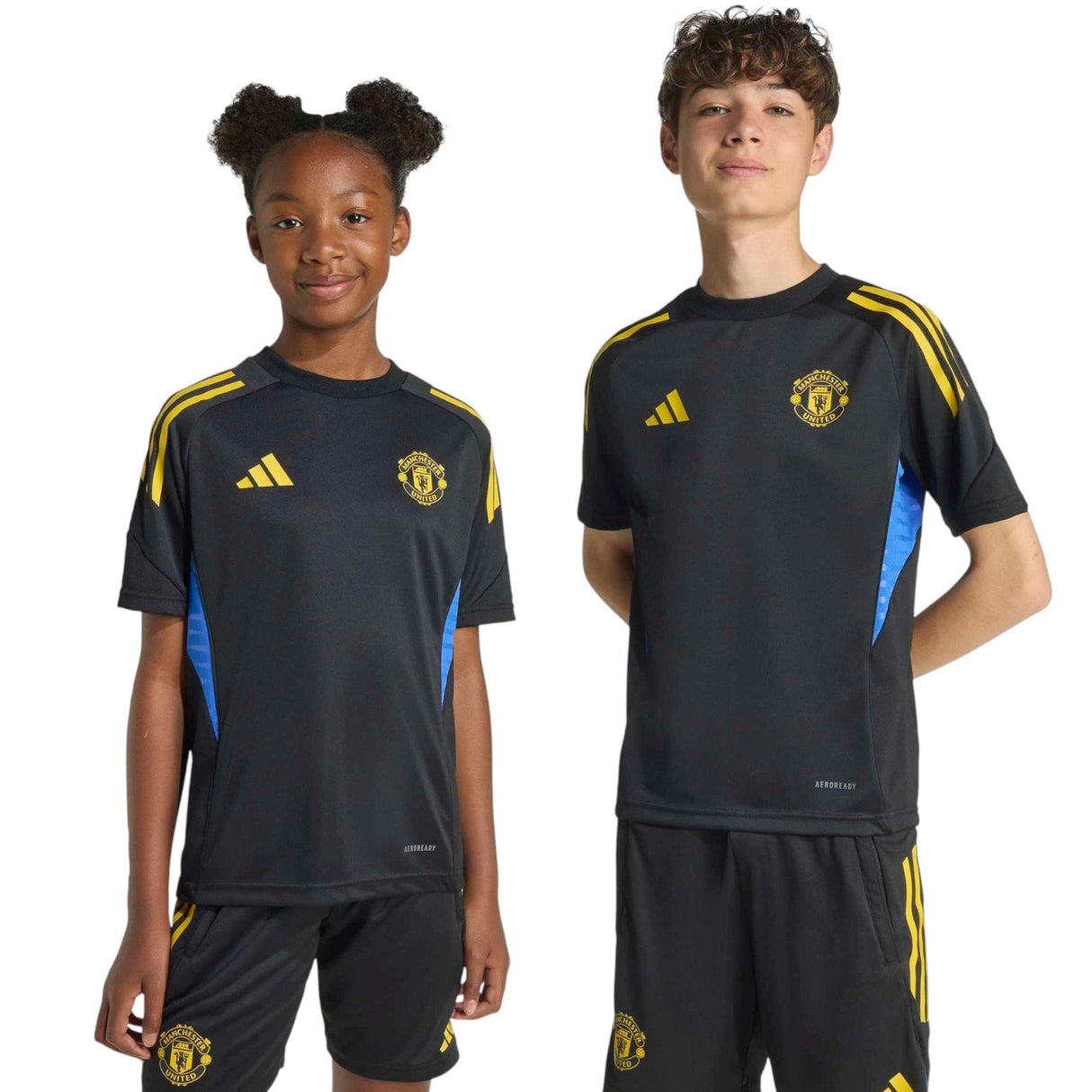 adidas MUFC 25 Kids EU Train Jersey Blk