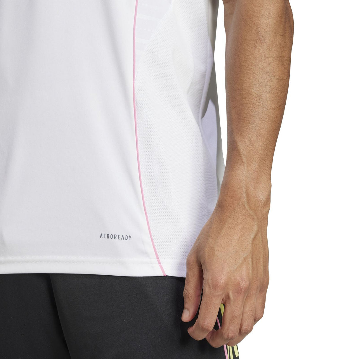 adidas Juventus Football Adults 2025/26 Training Jersey Model Close-Up Waist View