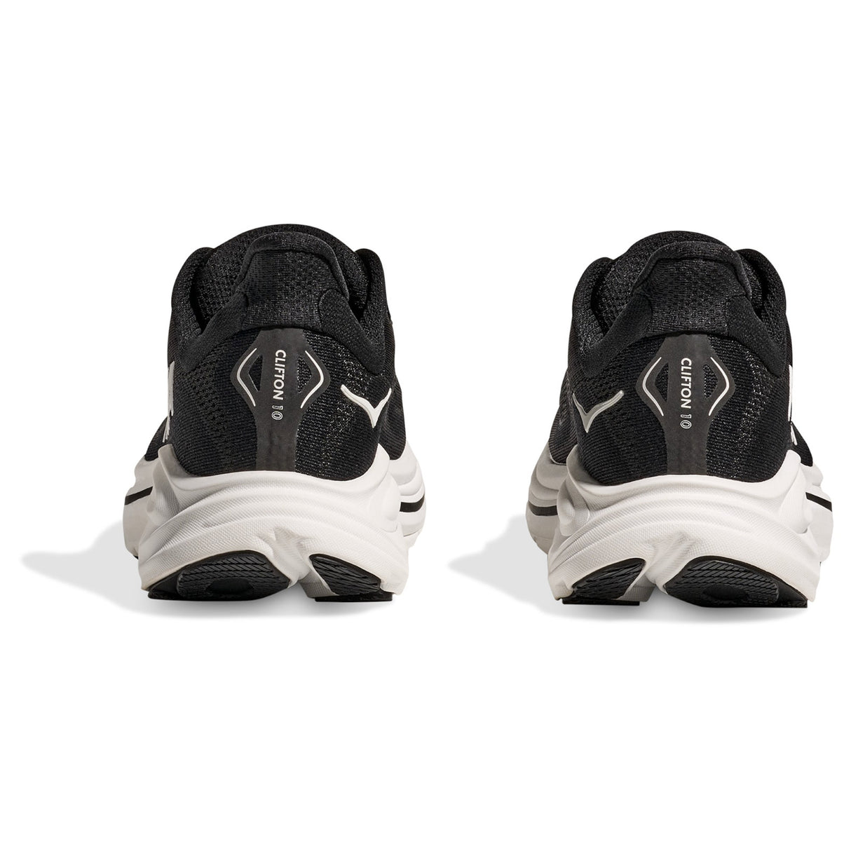 HOKA Mens CLIFTON 10 Wide Black/White