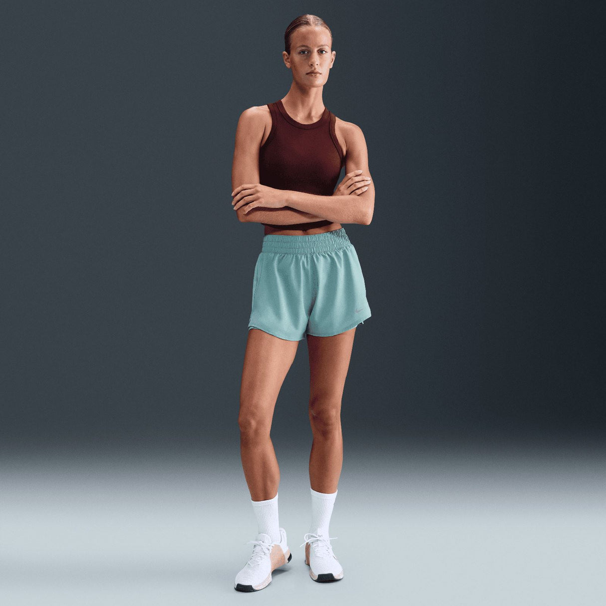 Nike One DF HR 3IN 2N1 Wmns Short Green