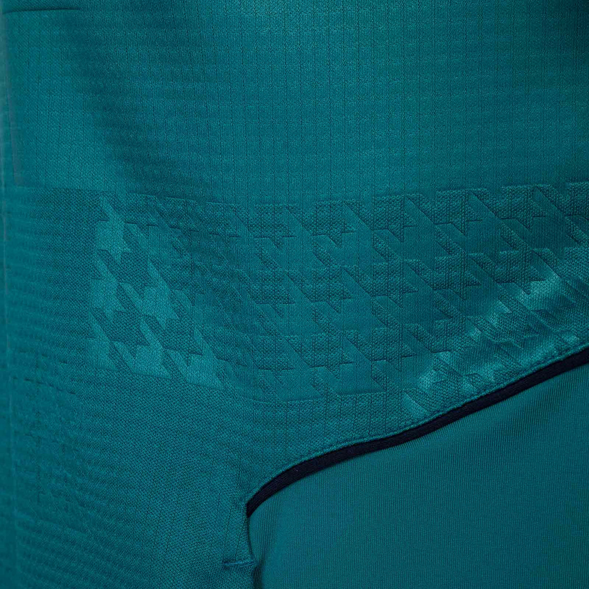 Macron Connacht Rugby 2025/26 Kids Half-Zip Training Top Close-Up Fabric View