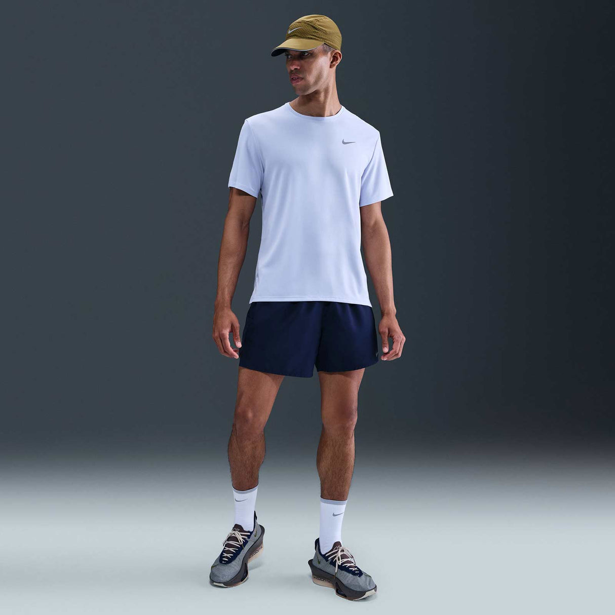 Nike Miler Mens Dri-FIT UV Short-Sleeve Running Top