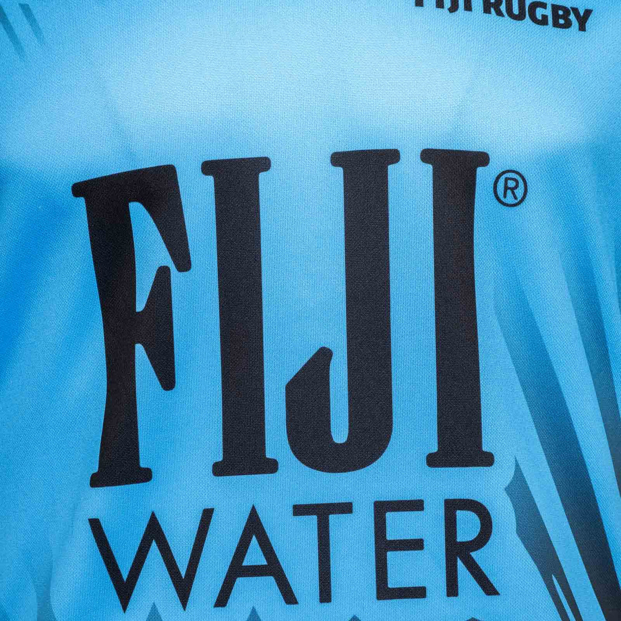 Umbro Fiji Flying Fijian Rugby 2025/26 Mens Training Jersey Close-Up Sponsor Logo View