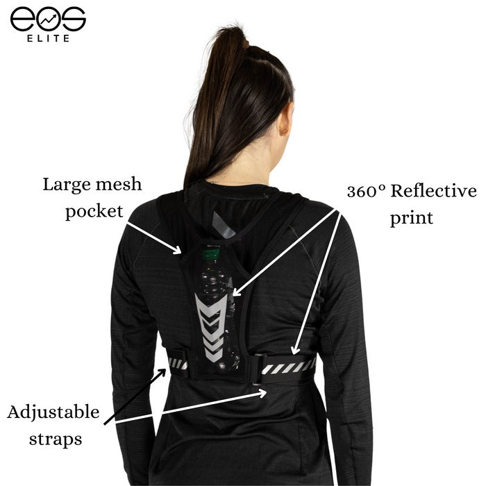 EOS Elite IlluminLight 2.0 Reflective Running Vest Model Highlight Back View
