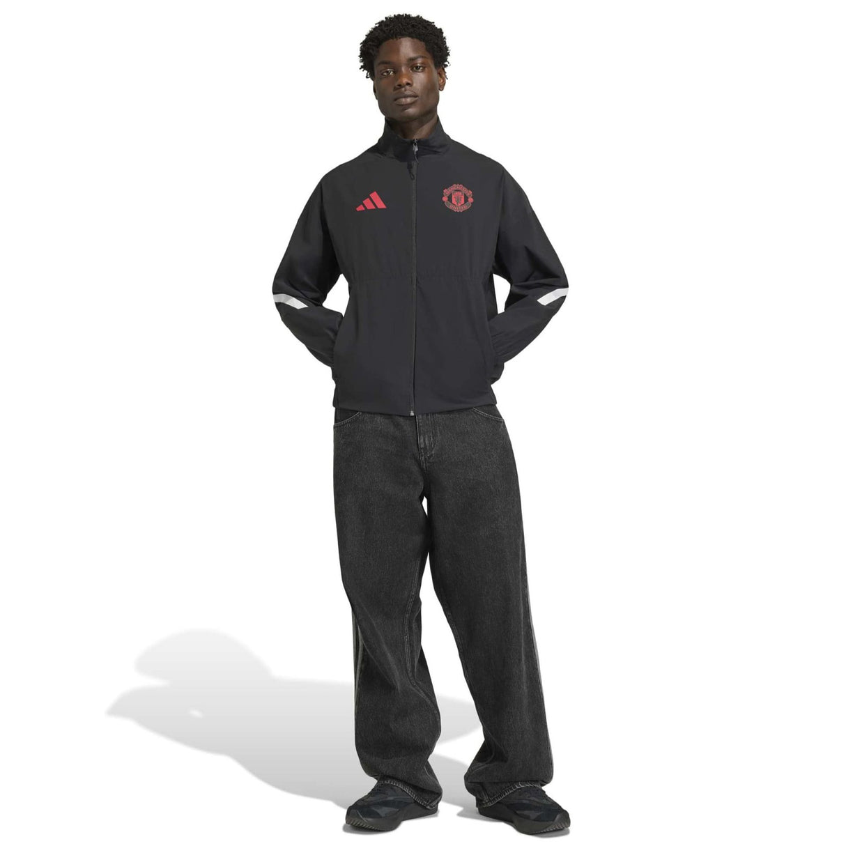 adidas MUFC 25 Anthem Jacket Black