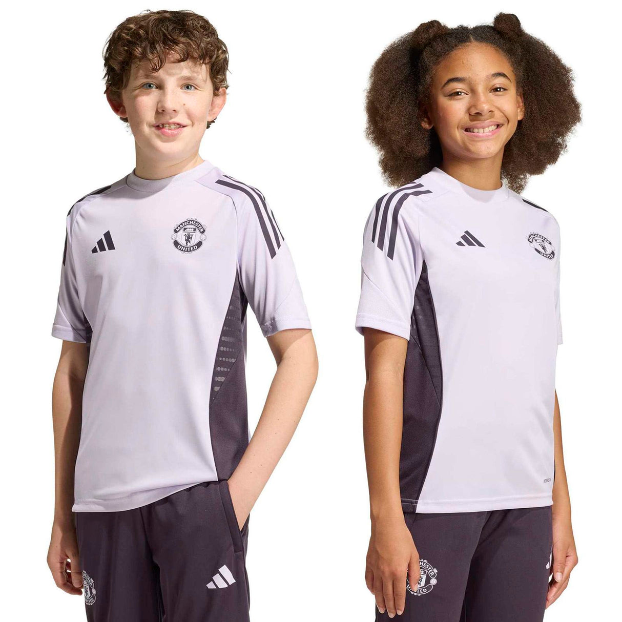 adidas MUFC 25 Kids Train RF Jersey Purp