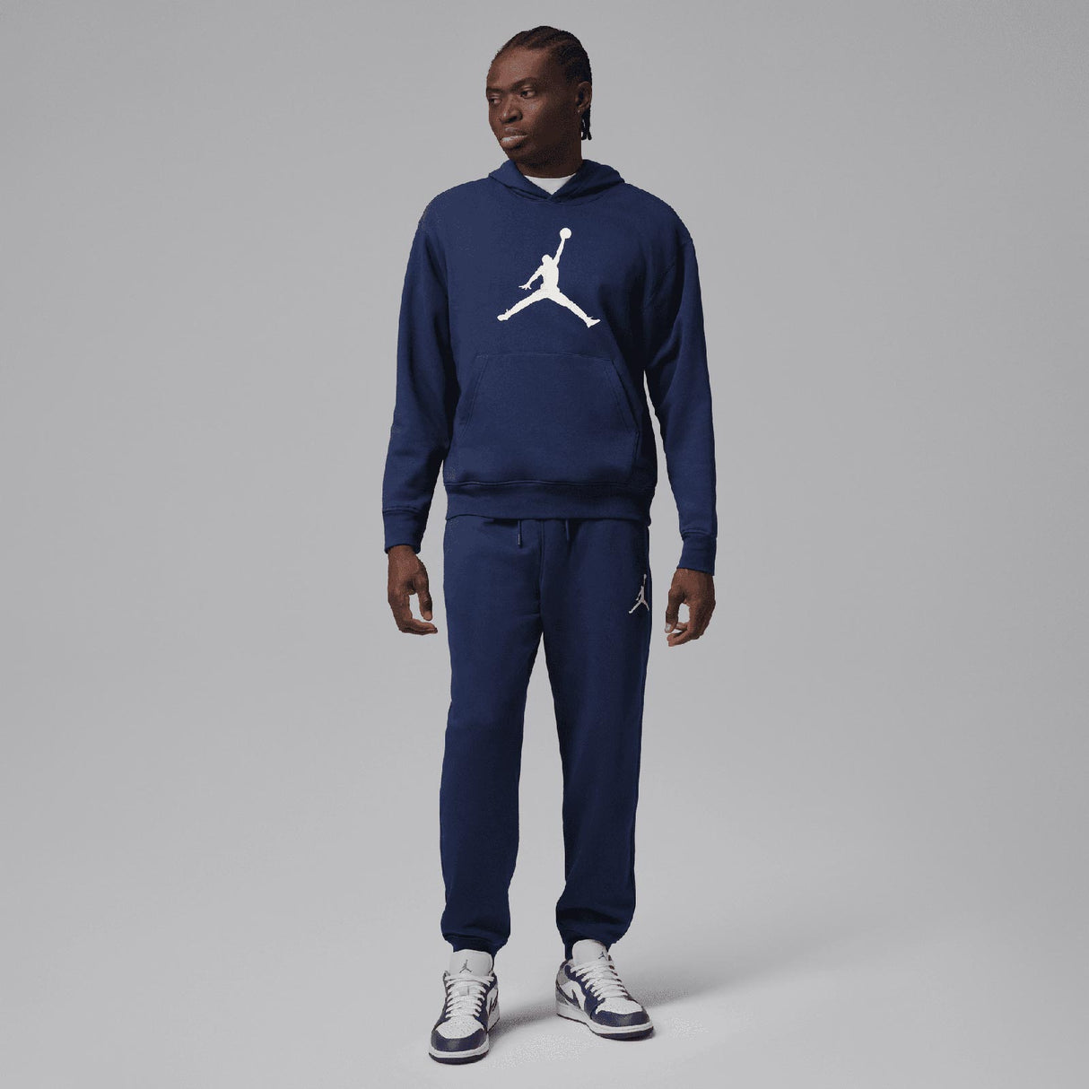 NIKE JORDAN JUMPMAN FLEECE PANTS NAVY
