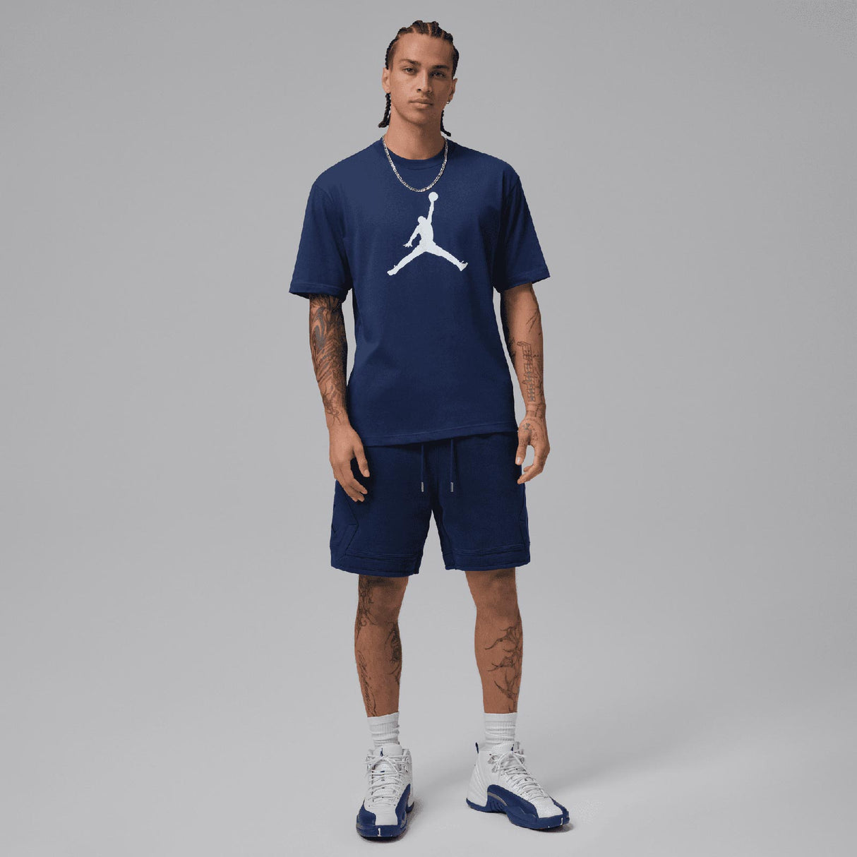 NIKE JORDAN JUMPMAN SHORT SLEEVE TEE NVY