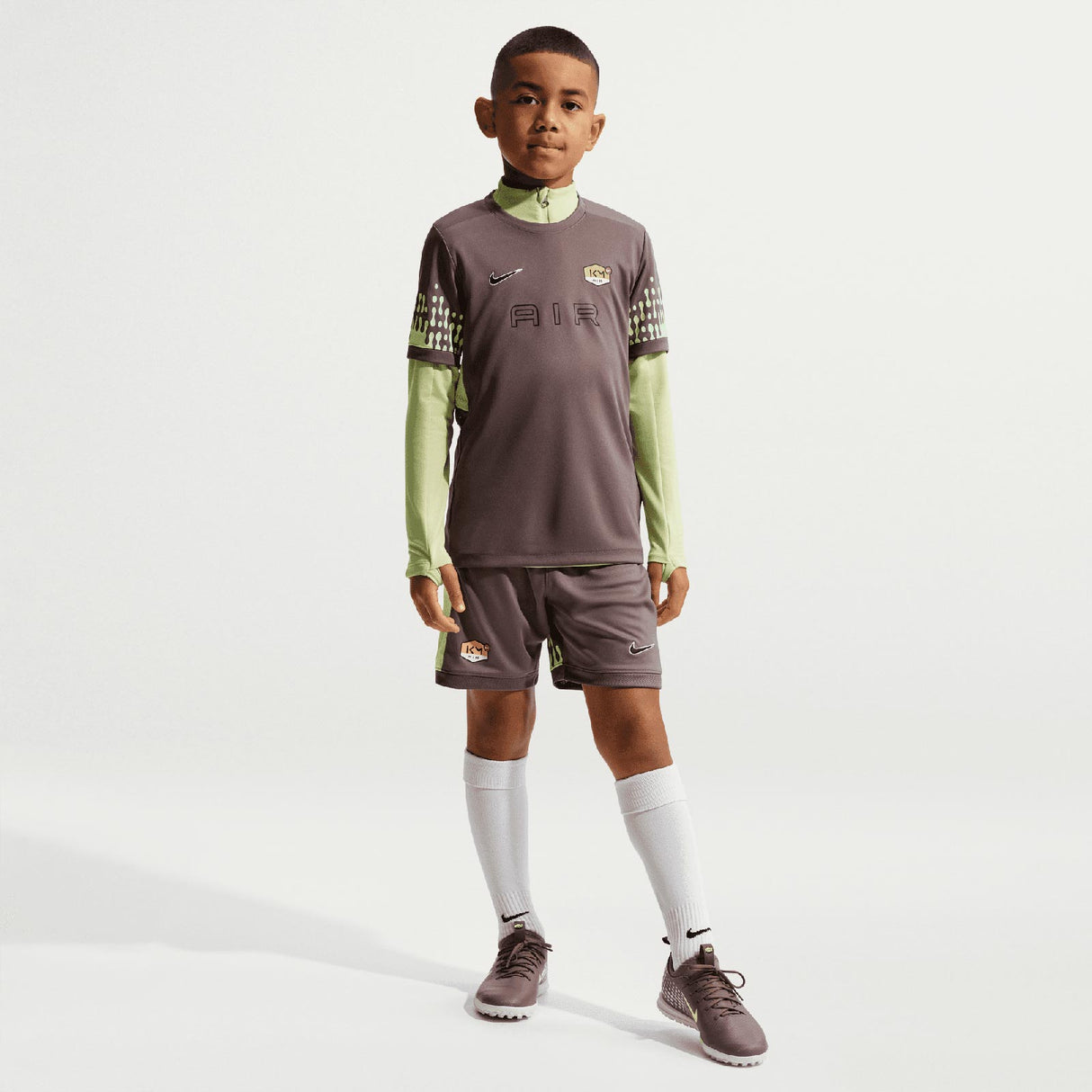 Nike KM Kids DF ACD25 TOP SS PD Brown