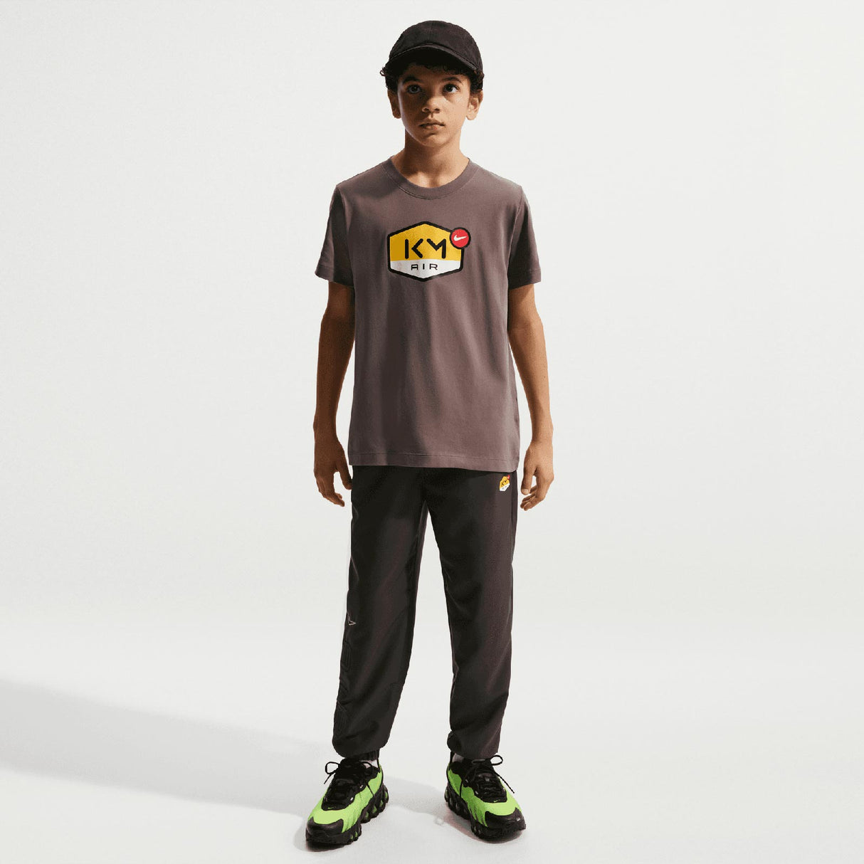 Nike KM Kids DF MBAPPE Tee Brown