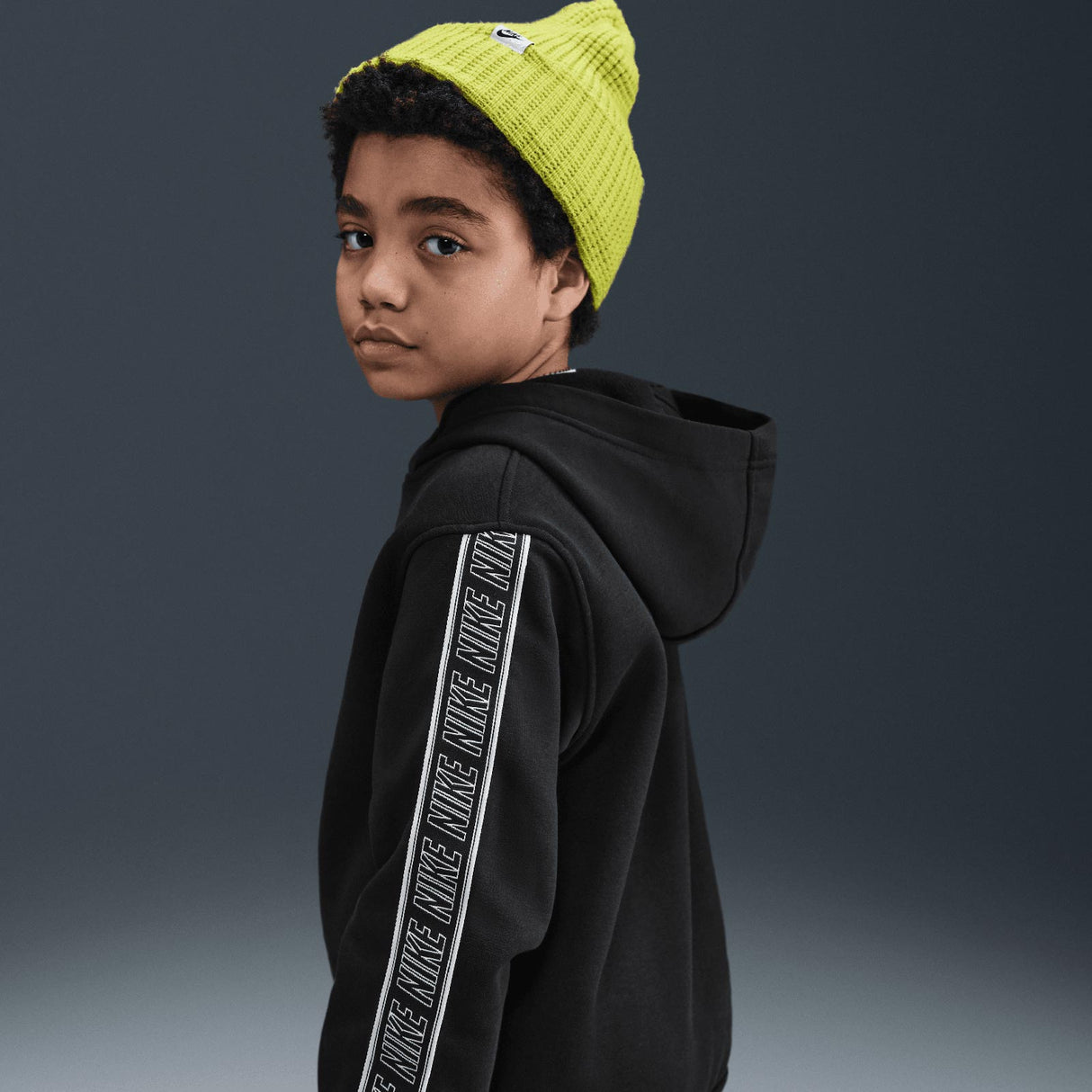 Nike Kids NSW CLUB+ FLC HDY Black