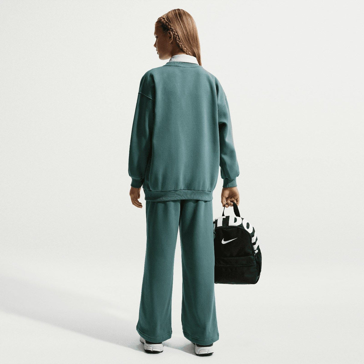 Nike G NSW CLUB FLC OVRSZD CREW LBR Grn