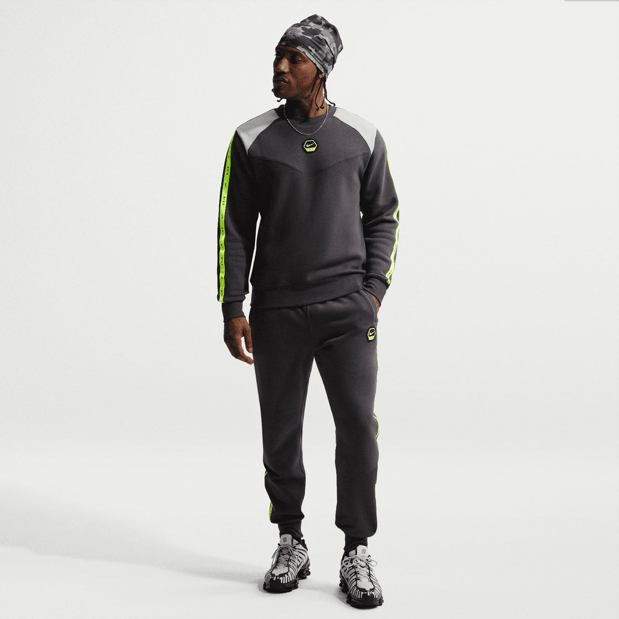 Nike M NSW CS CREW FLC BB Grey