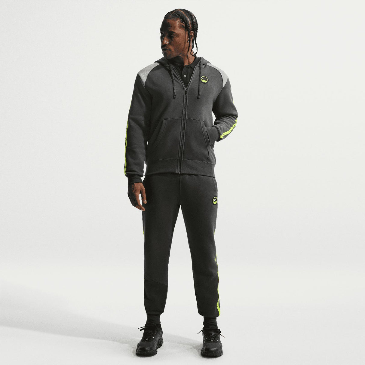 Nike M NSW CS HOODY FLC BB Grey