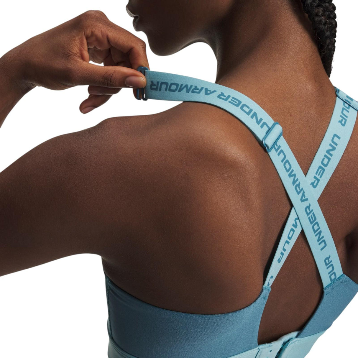 UA Infinity High 2.0 Bra Blue