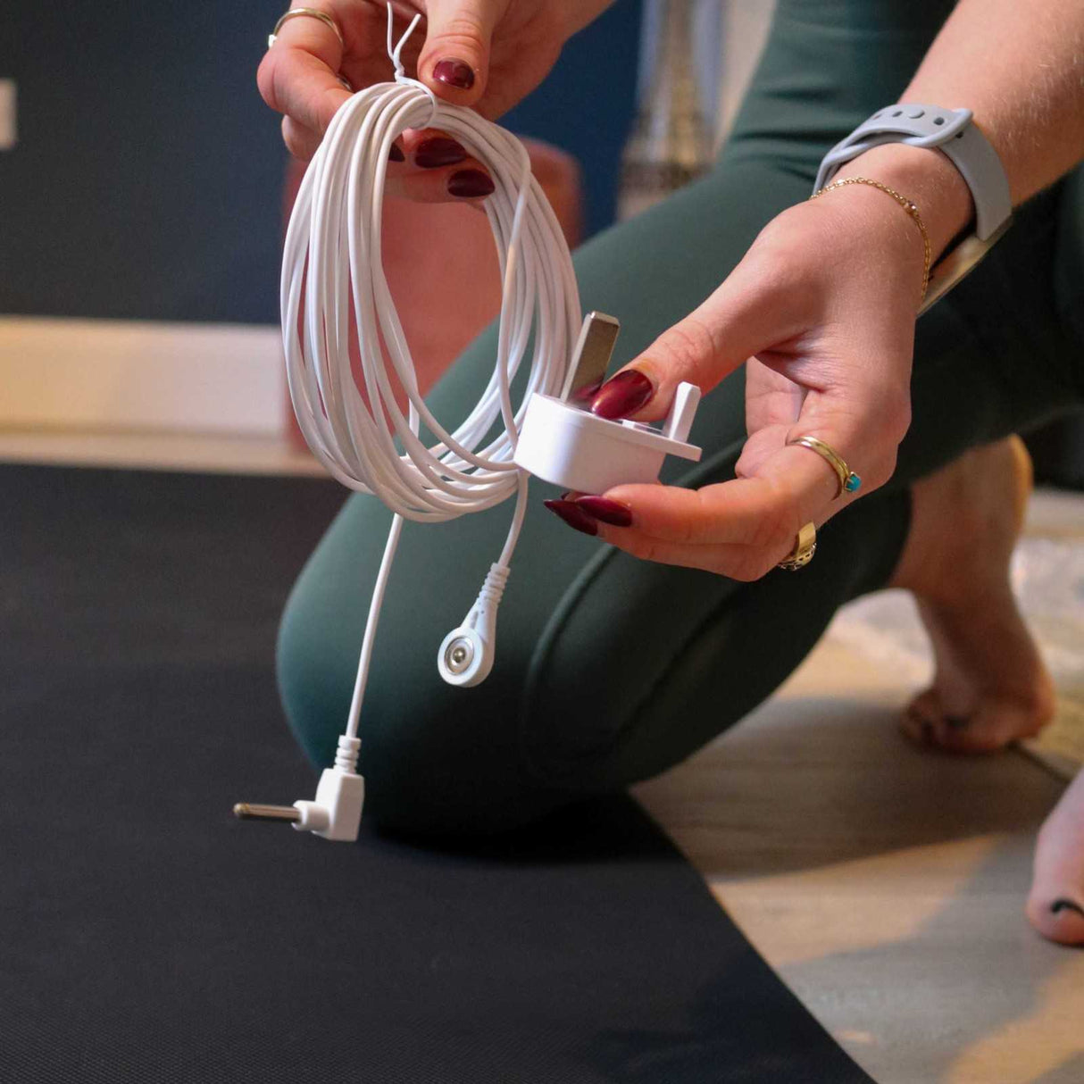 DREAM ACRES Grounding Fitness Mat Black