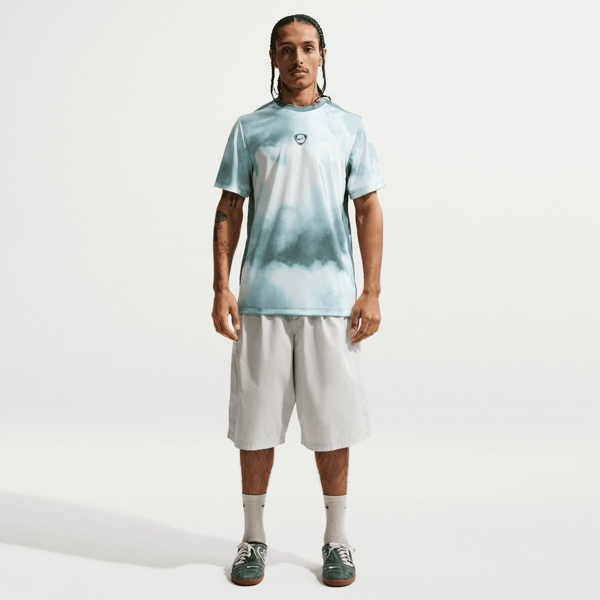 Nike Mens DF ACD+ SS TOP GX AOP Green